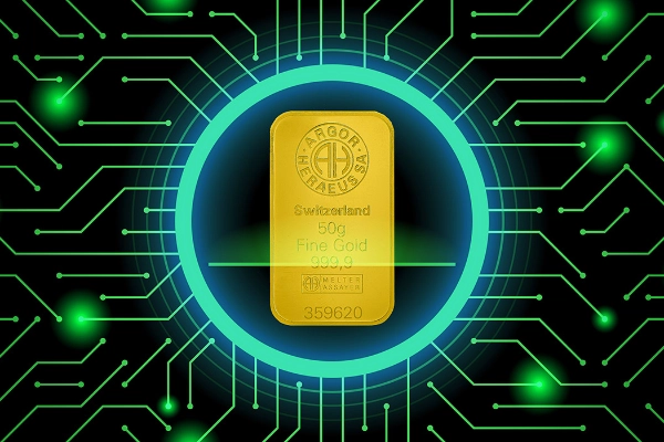 Gold Bar scanned by a system